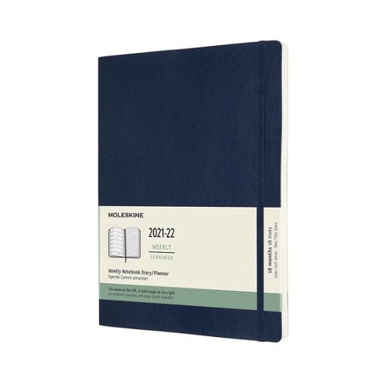 Cover for Moleskine · Moleskine 2022 18-Month Weekly Extra Large Softcover Notebook: Sapphire Blue (Buch) (2021)