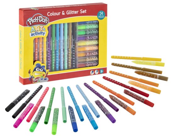 Colour & Glitter Set (24 Pcs) (160009) - Play-doh - Merchandise -  - 8715427086385 - 