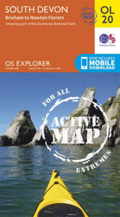 Cover for Ordnance Survey · South Devon, Brixham to Newton Ferrers - OS Explorer Map Active (Kartor) [May 2015 edition] (2015)