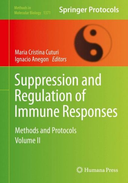 Cover for Suppression and Regulation of Immune Responses: Methods and Protocols, Volume II - Methods in Molecular Biology (Hardcover Book) [1st ed. 2016 edition] (2015)
