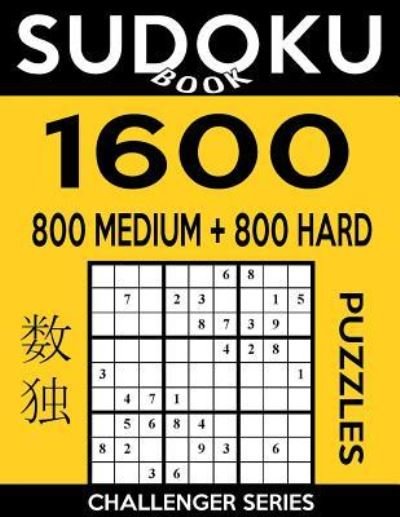 Cover for Sudoku Book · Sudoku Book 1,600 Puzzles, 800 Medium and 800 Hard (Paperback Bog) (2017)