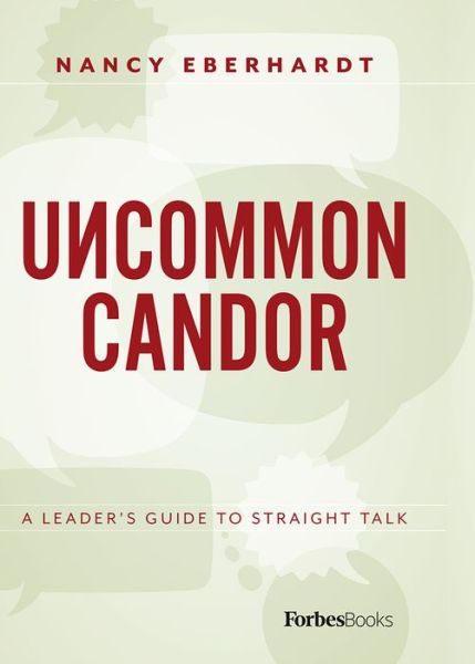 Cover for Nancy K. Eberhardt · Uncommon candor (Book) (2018)