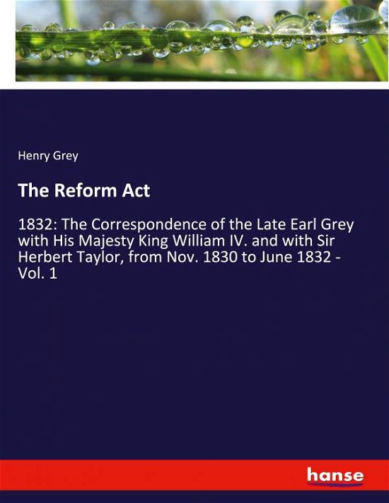 Cover for Grey · The Reform Act (Bok) (2020)