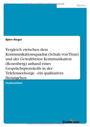 Cover for Riegel · Vergleich zwischen dem Kommunika (Paperback Book) [German edition] (2012)