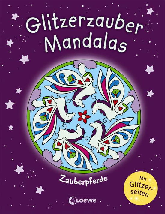 Cover for Glitzerzauber-mandalas · Glitzerzauber-Mandalas - Zauberpferde (Book)