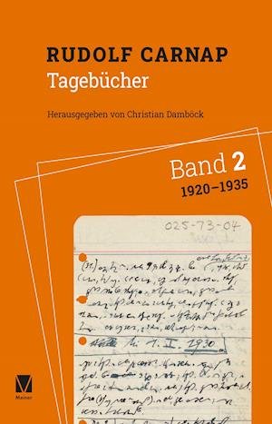 Cover for Rudolf Carnap · Tagebücher Band 2: 1920-1935 (Gebundenes Buch) (2022)