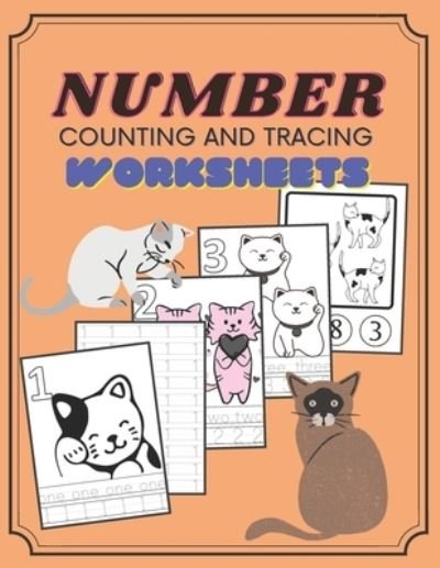 Cover for Number Kindergarten 123 · Number Counting and Tracing Worksheets (Paperback Bog) (2020)