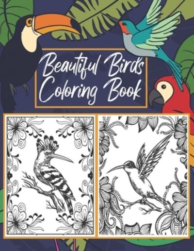 Cover for Barkoun Press · Beautiful Birds Coloring Book (Paperback Book) (2020)