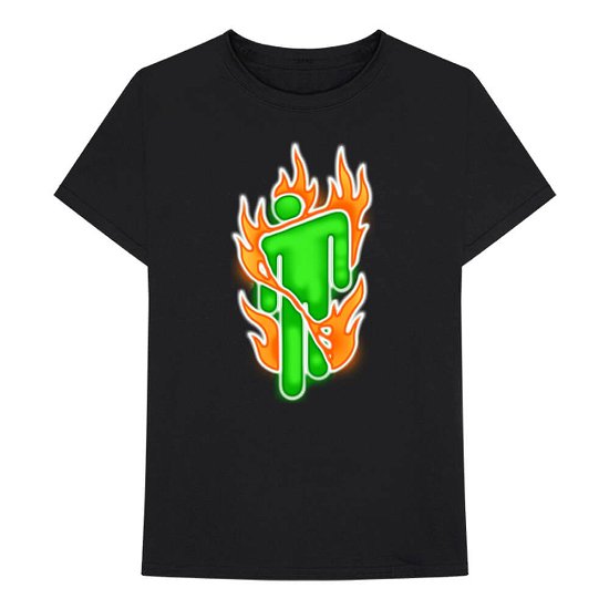 Airbrush Flames,t-shirt,größe S,schwarz - Billie Eilish - Fanituote -  - 0602508688386 - perjantai 10. tammikuuta 2020