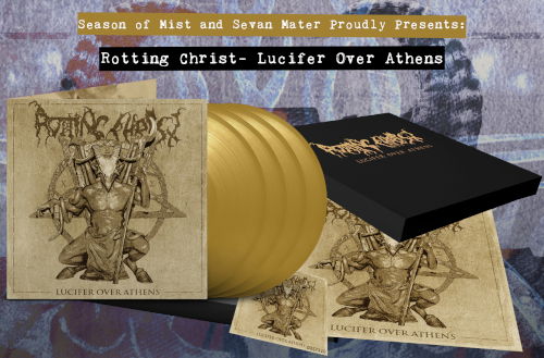 Cover for Rotting Christ · Lucifer Over Athens (4 LP Gold Box) (LP) (2024)