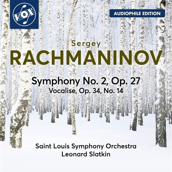 Cover for Saint Louis Symphony Orchestra /  Leonard Slatkin · Rachmaninov: Symphony No.2 Op.27/vocalise Op.34 No.14 (CD) (2023)