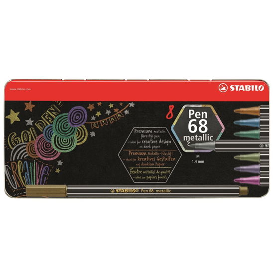 6 STABILO Pen 68 metallic Filzstifte farbsortiert - Stabilo - Merchandise - Stabilo - 4006381546386 - 13. Mai 2020