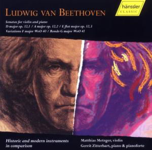 Cover for Beethoven Ludwig Van · Metzger Matthias - Zitterbart Gerrit - Sonatas For Violin And Piano (CD) (2004)