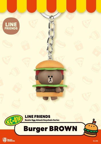 Line Friends Kc-010 Egg Attack Action Keychain 6pc - Beast Kingdom - Merchandise -  - 4711203449386 - October 31, 2022
