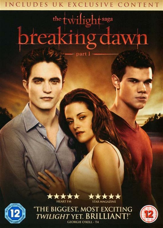Cover for Twilight Breaking Dawn P1 DVD · The Twilight Saga - Breaking Dawn - Part 1 (DVD) (2012)