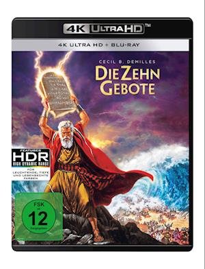 Cover for Martha Scott,charlton Heston,nina Foch · Die Zehn Gebote (4K UHD Blu-ray) (2022)