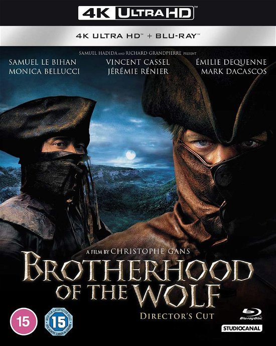Brotherhood Of The Wolf - Brotherhood of the Wolf Uhd BD - Películas - Studio Canal (Optimum) - 5055201847386 - 15 de mayo de 2023