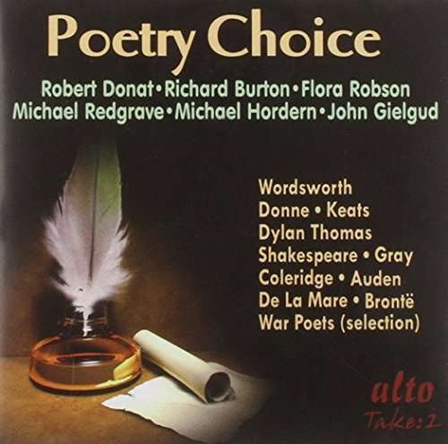 Poetry Choice - Legendary Voices - Donat / Gielgud / Redgrave / Burton / Dylan / Robson - Musikk - ALTO TAKE 2 - 5055354419386 - 4. november 2013
