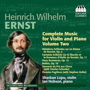 Cover for Ernst / Lupu / Hobson · Complete Music Violin &amp; Piano 2 (CD) (2011)