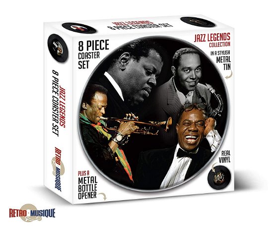 Jazz Legends 8Pcs Coaster Tin Set - Music Protection - Música - RETRO MUSIQUE - 5060474054386 - 