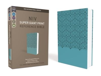 Cover for Zondervan · NIV, Super Giant Print Reference Bible, Leathersoft, Teal, Red Letter Edition, Comfort Print (Imitation Leather Bo) (2018)