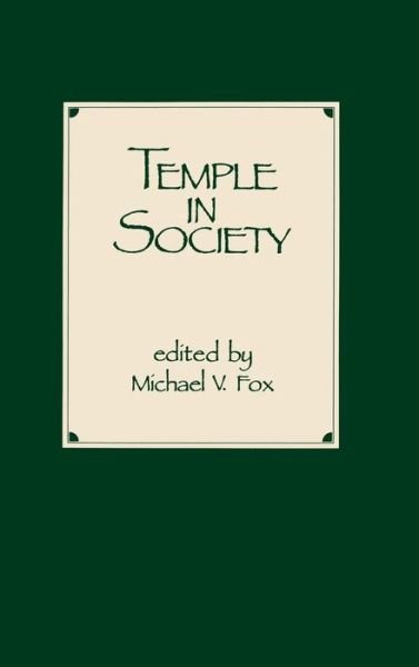 Cover for Temple in Society (Hardcover Book) (1988)