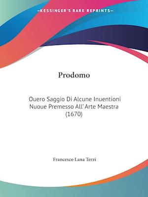 Cover for Francesco Lana Terzi · Prodomo (Paperback Book) (2009)