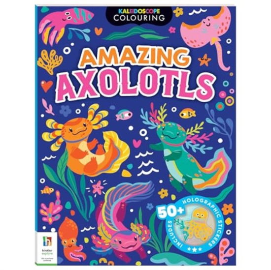 Cover for Hinkler Pty Ltd · Kaleidoscope Sticker Colouring Awesome Axolotls - Kaleidoscope Sticker Colouring (Pocketbok) (2024)