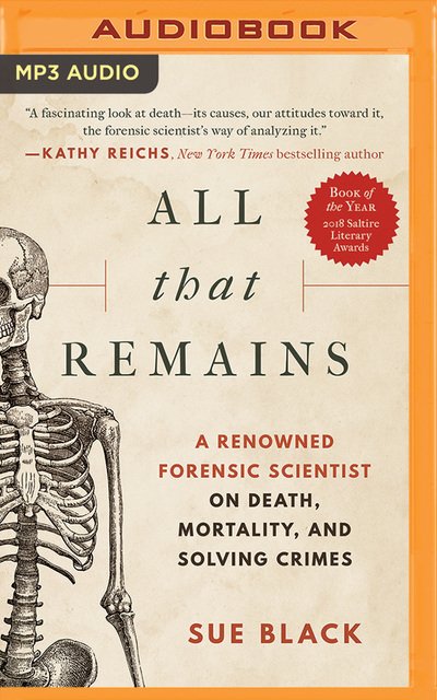 Cover for Sue Black · All That Remains (Audiobook (CD)) (2019)