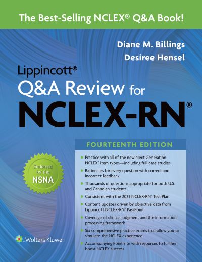 Cover for Diane Billings · Lippincott Q&amp;a Review for NCLEX-RN (Bok) (2023)