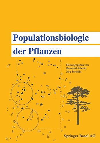 Cover for Schmid · Populationsbiologie Der Pflanzen (Paperback Book) [1991 edition] (2014)