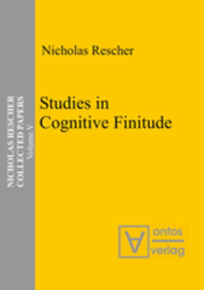 Cover for N. Rescher · Studies i.Cognitive Finitude (Book) (2006)