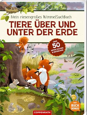 Cover for Antje Flad · WimmelSuchBuch: Tiere über und unter der (Toys) (2024)