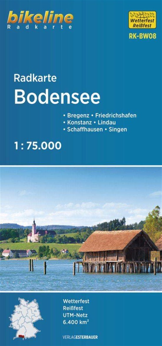 Cover for Esterbauer · Bikeline: Bodensee Radkarte: Bregenz, Friedrichshafen, Konstanz, Lindau, Schaffhausen, Singen (Gebundenes Buch) (2021)