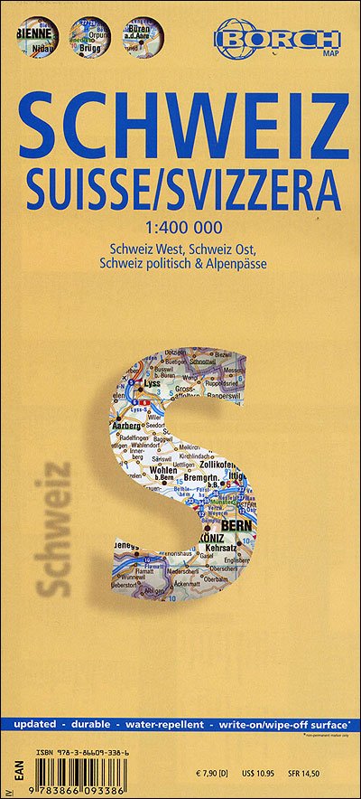 Cover for Collectif · Borch Map. Schweiz (Landkarten) (2022)