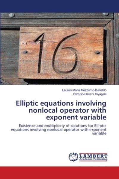 Cover for Bonaldo · Elliptic equations involving no (Book) (2020)