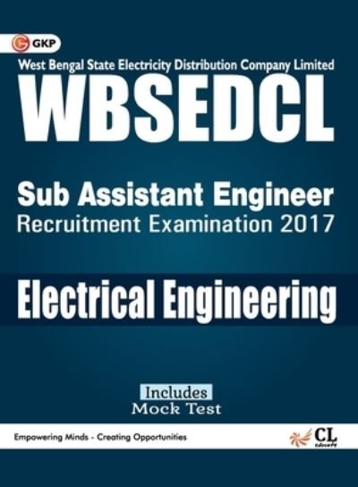 Cover for Gkp · WBSEDCLWest Bengal State Electricity Distribution Company Limited Electrical Engineering (Sub Assistant Engineer) (Paperback Bog) (2017)