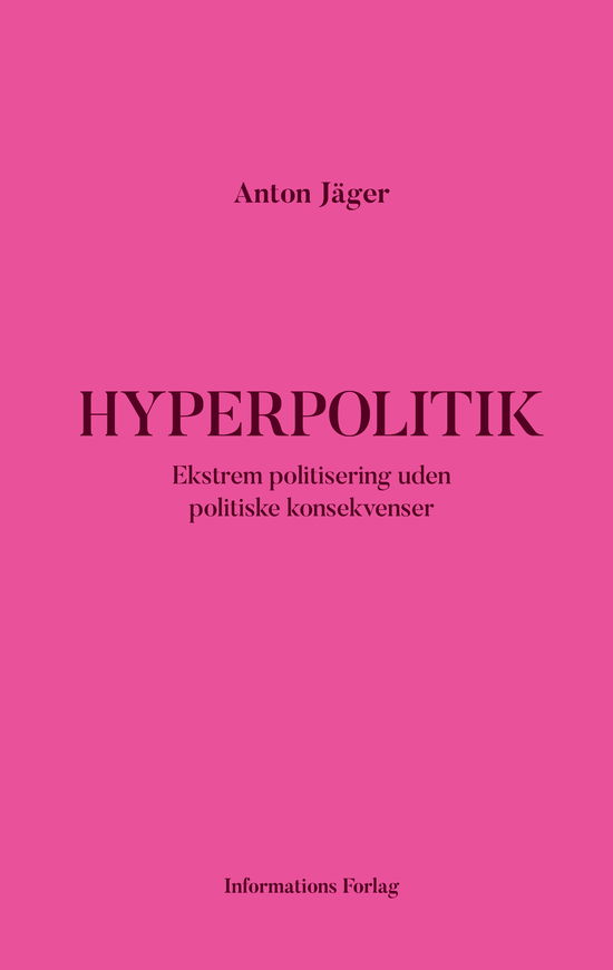 Cover for Anton Jäger · Hyperpolitik (Taschenbuch) [1. Ausgabe] (2024)