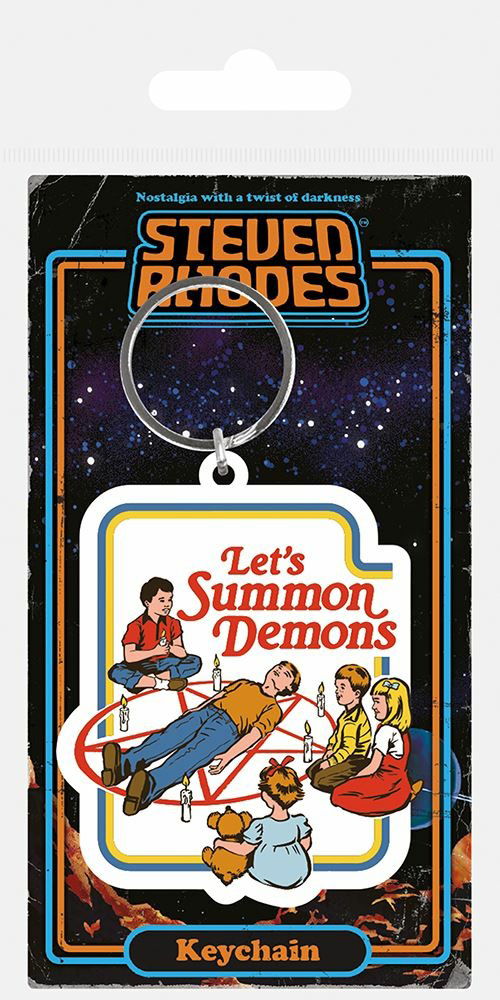 Steven Rhodes: Let's Summon Demons Rubber Keychain (portachiavi) - Steven Rhodes - Gadżety -  - 5050293392387 - 