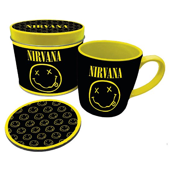 Tazza E Sottobicchiere In Gift Tin Smiley - Nirvana - Merchandise - Ambrosiana - 5050293855387 - 