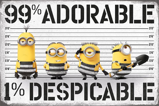 Cover for Minions: Despicable Me 3 · Minions: Despicable Me 3 - 99% Adorable 1% Minions: Despicable (Poster Maxi 61X91,5 Cm) (MERCH)
