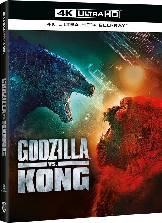 Cover for Godzilla vs Kong (4k Ultra Hd+ · Godzilla Vs Kong (4K Ultra Hd + Blu Ray) (Blu-ray) (2021)