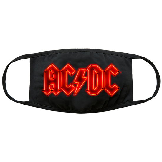 Cover for AC/DC · AC/DC Face Mask: Neon Logo (Black) (MERCH) (2020)