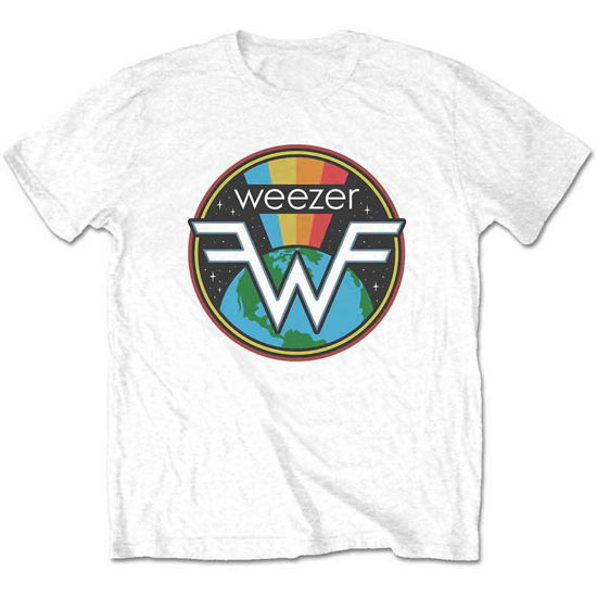 Cover for Weezer · Weezer Unisex T-Shirt: Symbol Logo (White) (T-shirt) [size XL] (2022)