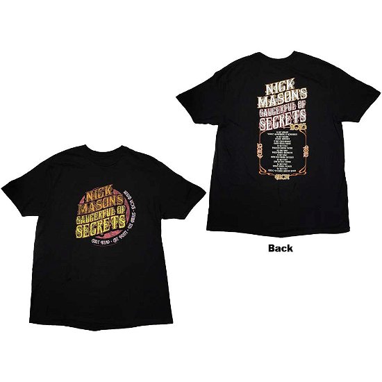 Cover for Nick Mason's Saucerful of Secrets · Nick Mason's Saucerful of Secrets Unisex T-Shirt: Europe Tour 2023 (Back Print &amp; Ex-Tour) (T-shirt) [size XXL]