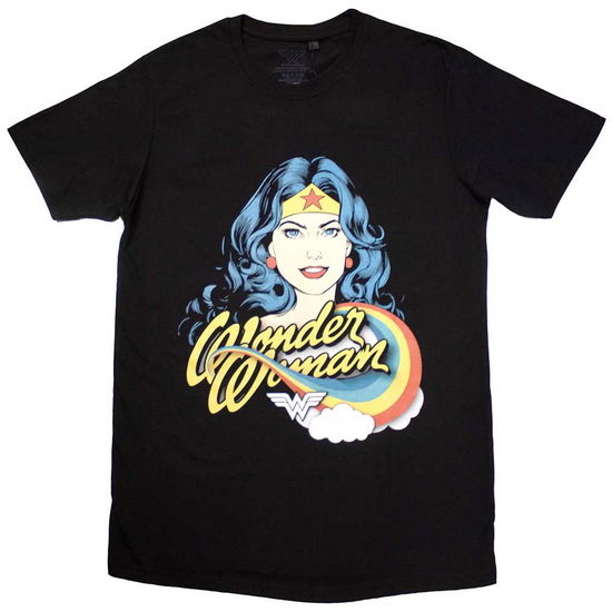 DC Comics Unisex T-Shirt: Wonder Woman Rainbow - DC Comics - Produtos -  - 5056737258387 - 