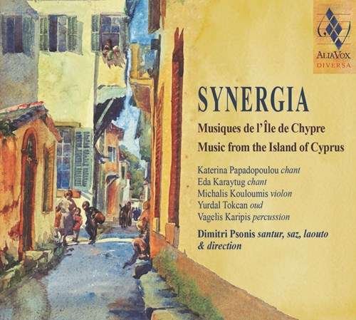 Cover for Psonis, Dimitri / Katerina Papadopoulou · Synergia: Music from the Island of Cyprus (CD) (2020)