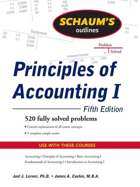 Cover for Joel Lerner · Schaum's Outline of Principles of Accounting I, Fifth Edition (Pocketbok) (2009)