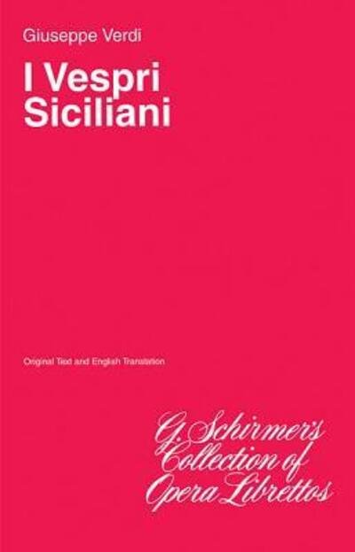 Cover for Giuseppe Verdi · I Vespri Siciliani (Paperback Bog) (1986)