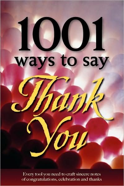 Cover for Gail Hamilton · 1001 Ways to Say Thank You (Paperback Bog) (2008)